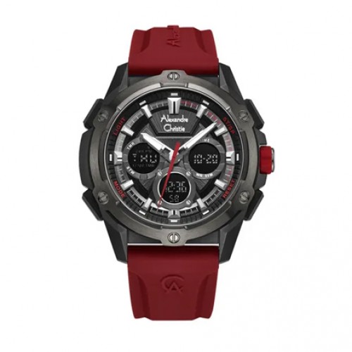 Alexandre Christie AC 9503 Grey Red Rubber MHREPDGRE